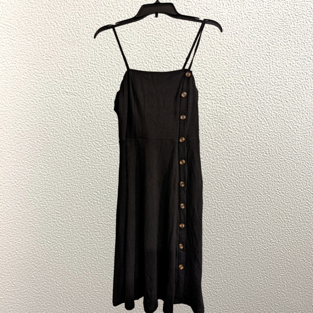 NWT Women's Spaghetti Strap Black Dress